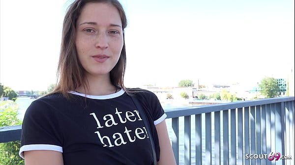 GERMAN SCOUT – Small Tits Fitness Model Mina K seduce to Casting Fuck at Lost Place Berlin